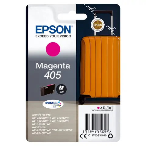 Epson Singlepack Magenta 405 DURABrite Ultra Ink