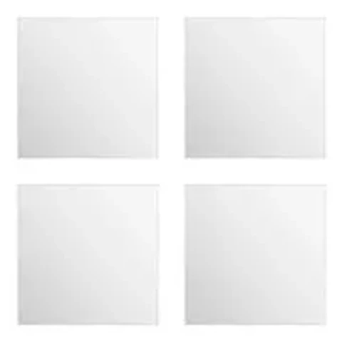 KLEEFPLAAT VIERKANTE SPIEGEL X4 30X30