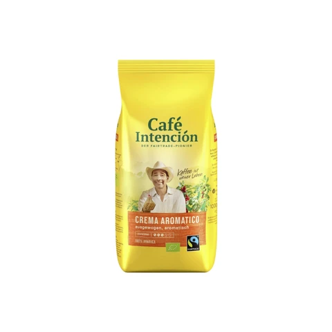 Cafe Intencion Crema Aromatico Bio Ganze Bohnen Kaffee 1000 g