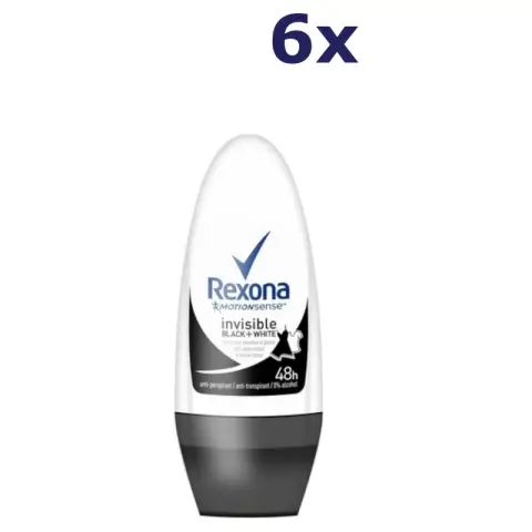 Rexona Deo Roll-on - Invisible Black & White 50 ml.