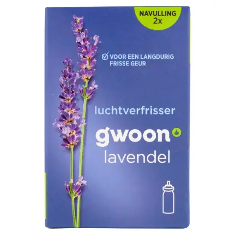 G'woon Mini-Lufterfrischer Lavendel, Nachfüllpackung, 2 Stück