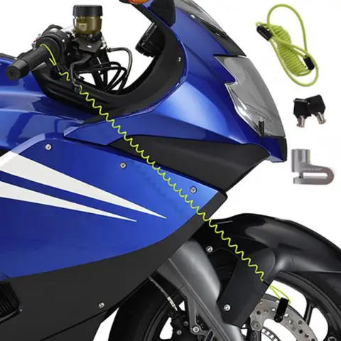 Verrou antivol de frein de moto de vélo, couleur aléatoire