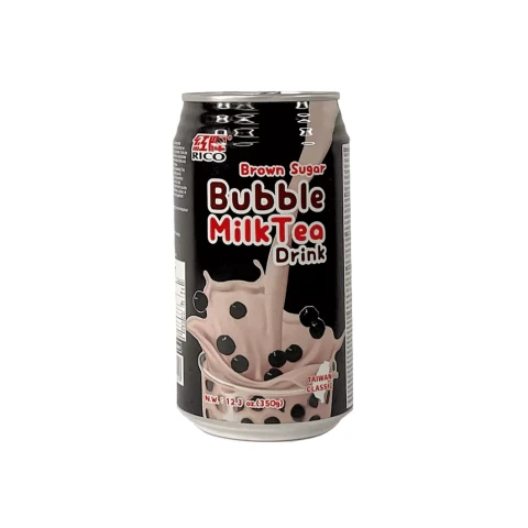 RICO Bubble Milk Tea Boisson saveur sucre brun 350ml