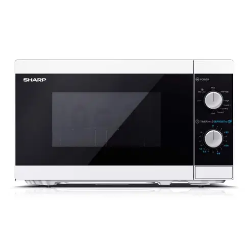 Sharp Vrijstaande magnetron YC-MG01E-W met grill 800W Wit