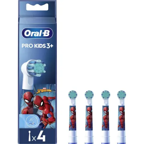 ORAL-B EB 10-4 Têtes de Rechange Enfants Spiderman (4 pcs) - Poils Doux Enfant