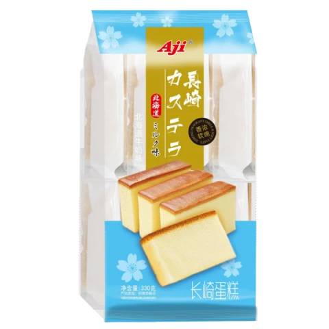 Aji Nagasaki Style Cake - Hokkaido Milk Flavour 330g AJI长崎蛋糕（北海道牛奶味） 330g