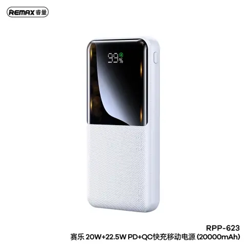 REMAX Cynlle Series 20000mAh USB-C Power - White