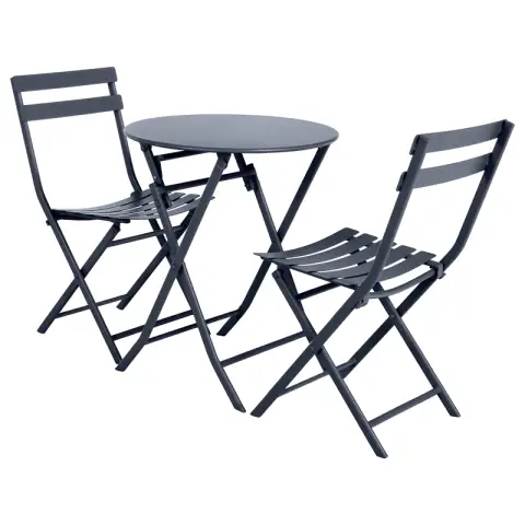 Table ronde pliante Greensboro 2 places graphite