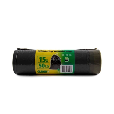 Cleany Trek bag - Black - 50 L - 15/Roll