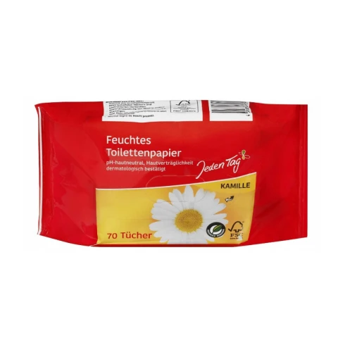 Jeden Tag Daily Wet Toilettenpapier Kamille 70 Blatt