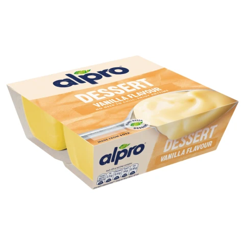 Alpro Vanilla Flavour Dessert 4 x 125g (500g)