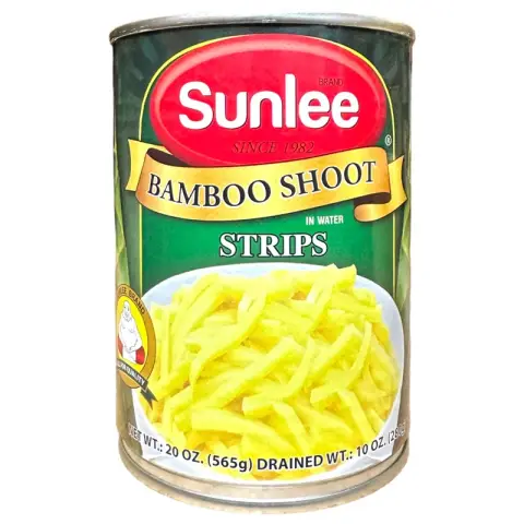 Sunlee Bandes de bambou SUNLEE dans un bidon d'eau 565 g