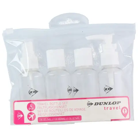 Dunlop Travel bottle set 4pcs PET+PP