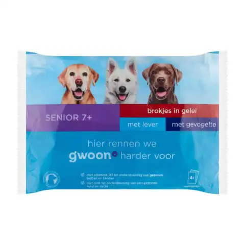 [Produit à date courte]G'woon Chunk Senior Poultry Croquettes pour chiens - 4 paquetsDate de péremption2025/11/12