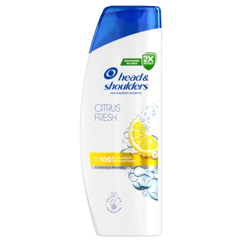 Head & Shoulders Citrus Fresh Anti-Dandruff Shampoo, Up To 100% Dandruff Protection, 400ml