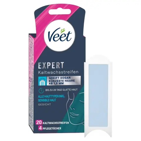 Veet EXPERT Kaltwachsstreifen Gesicht 20 St