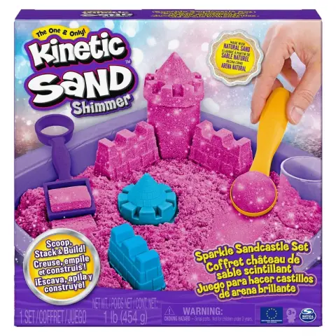Spin Master Kinetic Sand Sparkling Sandcastle Pink