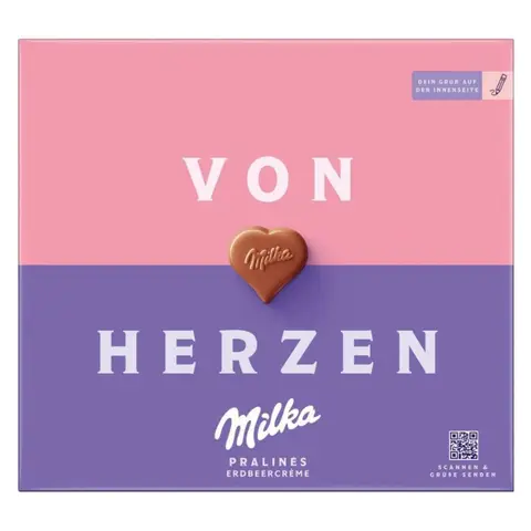 Milka "Love You" Erdbeercreme Pralinen 110g