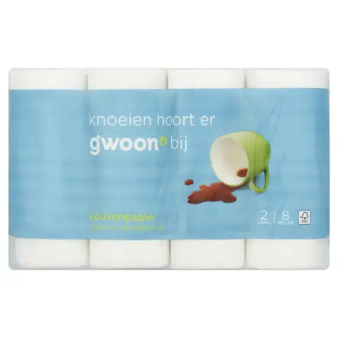 G'woon 2-Ply Kitchen Paper Towel 8 Roll