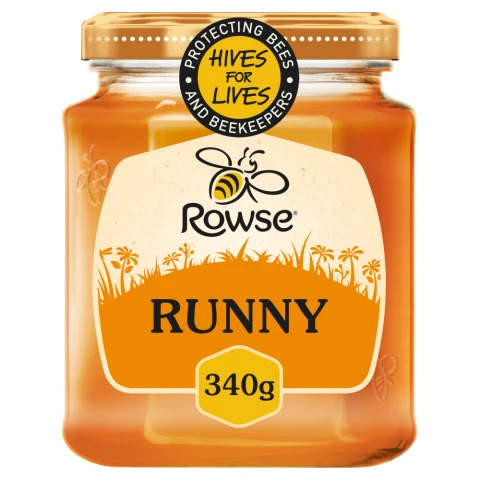 Rowse Pure Natural Clear Honey Squeezy 340g