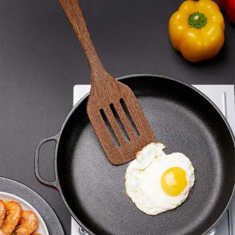J.Zao Spatule à frire en bois - Antiadhésive