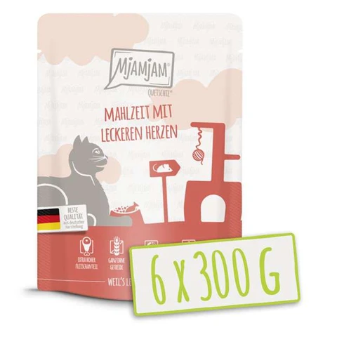 MjAMjAM - Quetschie - Meal with tasty hearts 300g*6