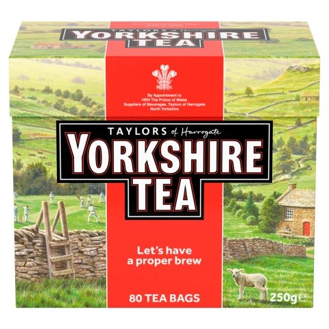 Taylors of Harrogate Yorkshire Tea 80 Tea Bags 250g