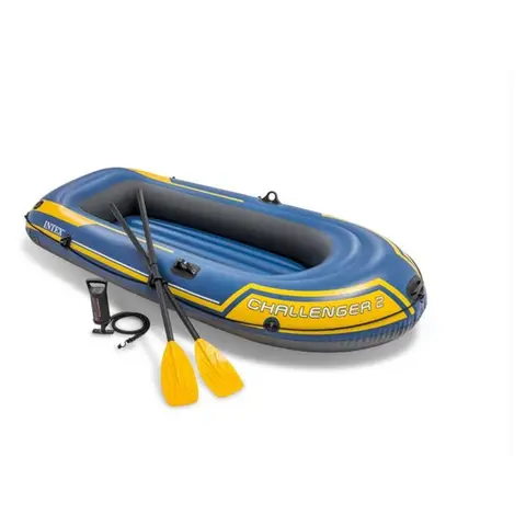INTEX Challenger 2 Inflatable Boat mit 2 Paddeln (236 cm lang)