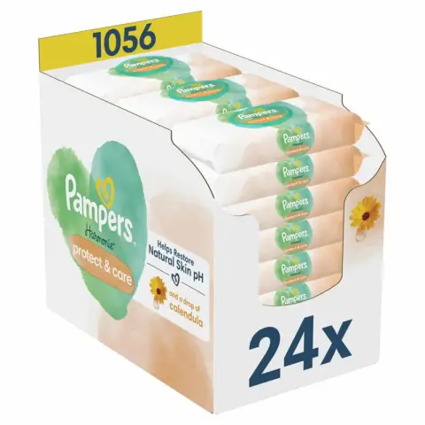 Pampers Baby Wipes Harmonie Protect & Care 24 packs of 44 = 1056 pcs Protect & Care 24*44