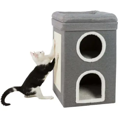 Jollypaw by Trixie KATTEN TOREN SAUL GRIJS 39X39X64CM
