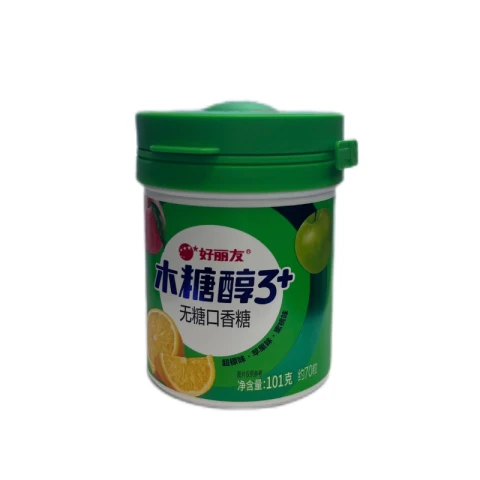 Orion Xylitol 3+ sugar-free chewing gum (super lemon, apple, peach flavor) 101G