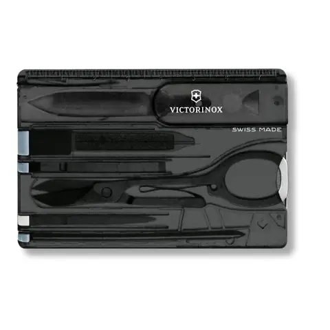Victorinox Swiss Card Lite Multifunktionswerkzeug - 13 Funktionen - Schwarz