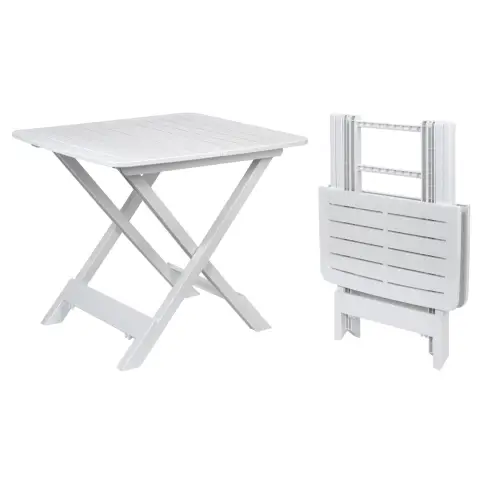 Side Table Balcony Table Plastic White 45*43*50cm