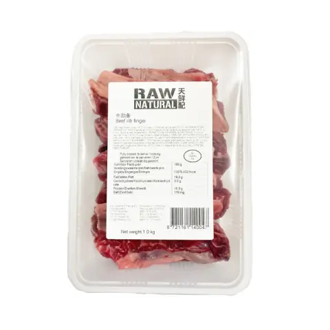 RAW NATURAL Rinderrippenfinger (ohne Knochen) 1kg