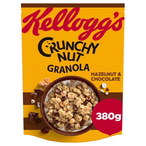 Kellogg's Crunchy Nut Chocolate & Hazelnut Breakfast Granola 380g