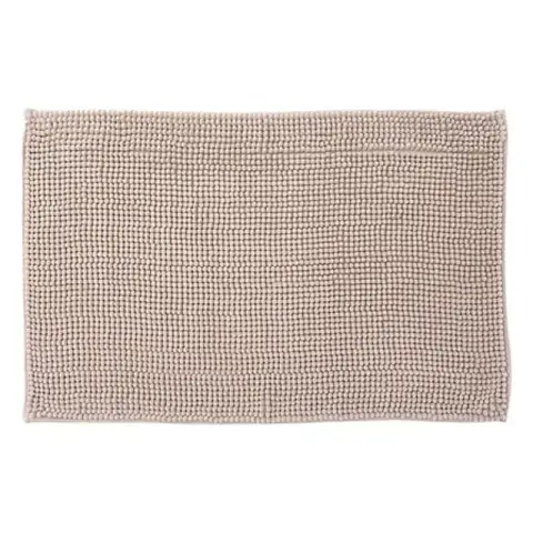 Tapis de bain en chenille - 50 x 80 cm - Beige