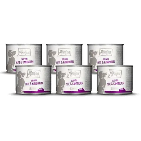 MjAMjAM - Kalkoen en konijn DUO 200g*6