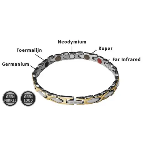 Lucovitaal Magnetische Armband YM? Bicolor