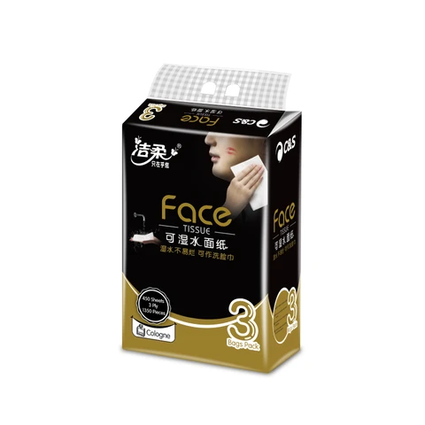 C&S Jierou Facial Tissue (Cologne Scent), 3-Ply, 450 Sheets (150 Sheets x 3 Packs)