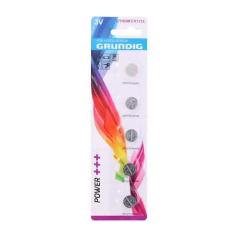 Grundig Batterij Buttoncell CR1216 5pc