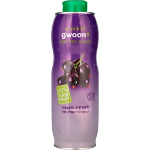 G'woon Cassis Fruit Syrup 880g
