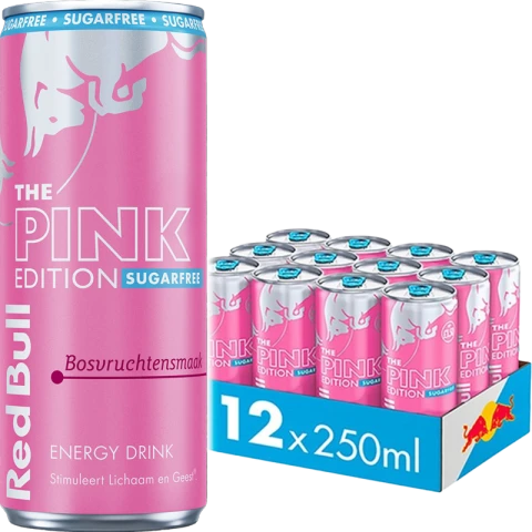 Red Bull [Incl €1.8 Deposit] Pink Edition Berries 12x250ml Pink Spring