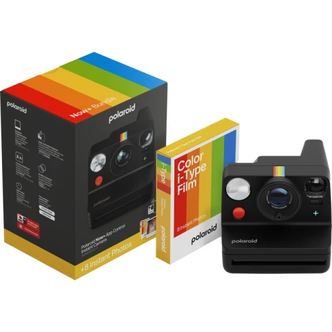 Polaroid Now+ Gen 3 Black + Color Film Bundle (8 photos)