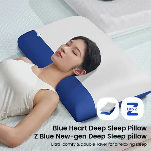 J.Zao Z Blue Slow Rebound Memory Foam Pillow Core- Neck Care Cervical Memory Pillow - Pillow Fillers Memory Foam Pillow