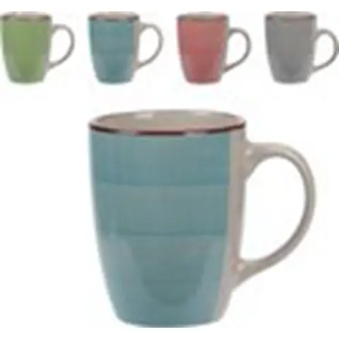 Ceramic Cup Glass Mug Coffee Mug Large Capacity - Set of 4 - 270ml