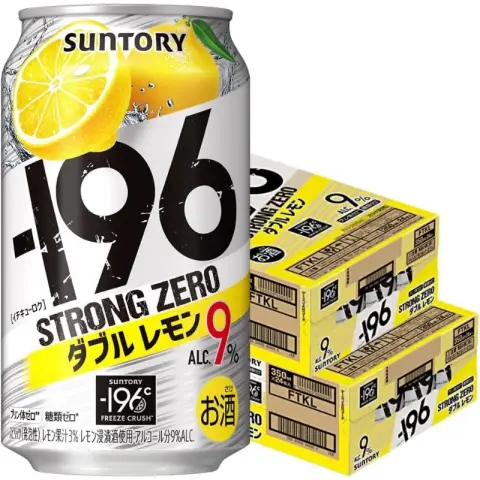 Suntory Strong Zero Double Lemon Sour 9% Alc/Vol 350ml 三得利-196柠檬味气泡酒 350ml