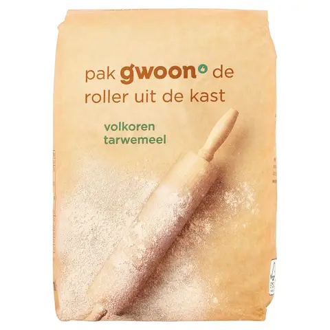 g'woon Volkoren Tarwemeel 1000 g