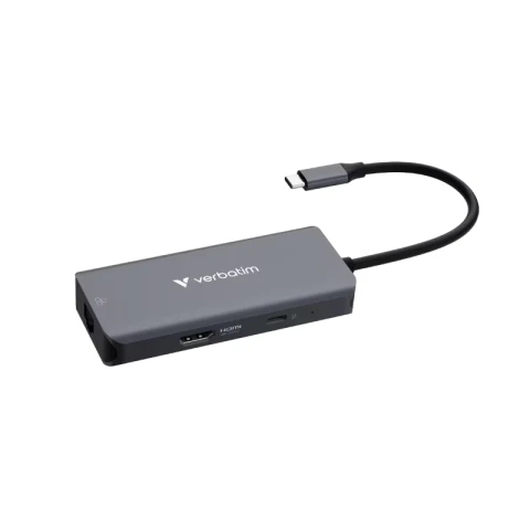 Verbatim USB-C Essentials Multiport Hub with 6 Ports and RJ45