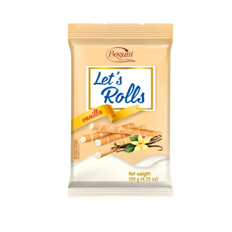Bogutti Waffelröllchen Vanille 120g