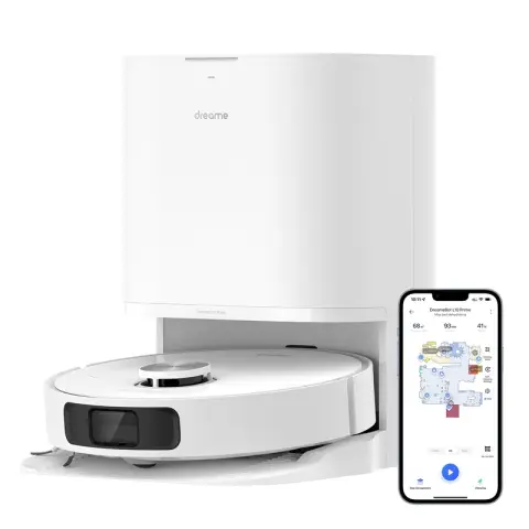 Dreame Aspirateur robot et serpillère L10 Prime avec rehaussement de balai de 7 mm